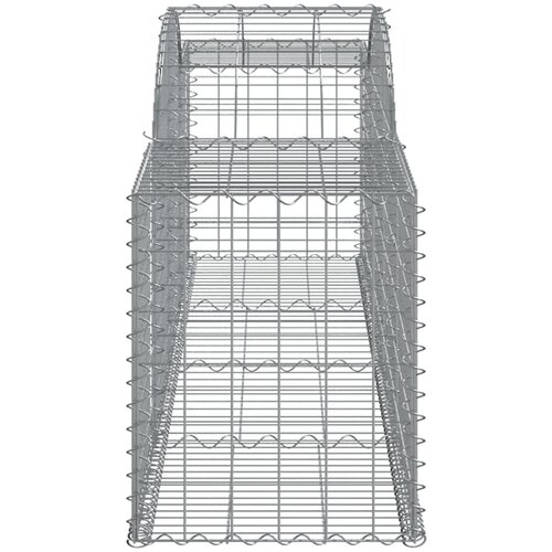  Lučne gabionske ko&amp;scaron;are 9 kom 300x50x60/80 cm pocinčano željezo Slike