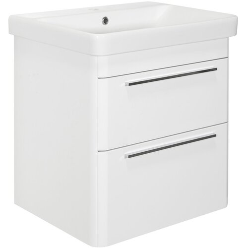 OMEGA PANELI kupaonski ormarić luxury snow 60 cm, bijeli visoki sjaj Slike