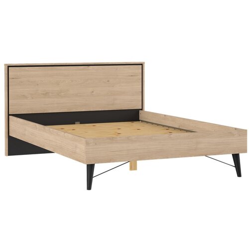 Tvilum Zakonska postelja v hrastovem dekorju z letvenim dnom 140x200 cm v naravni barvi Ry &amp;ndash; Slike