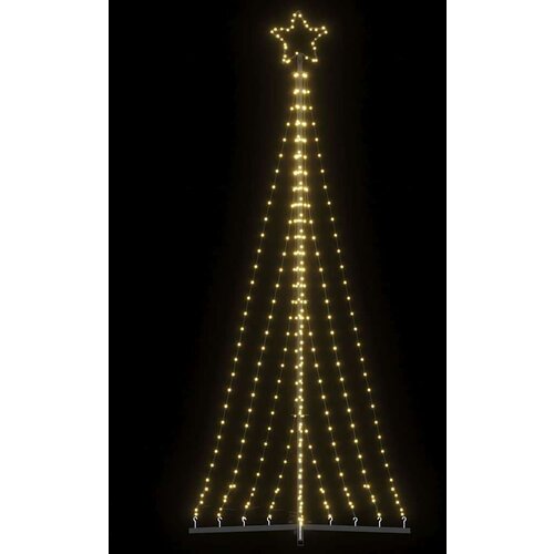 vidaXL Lučke za novoletno jelko 447 LED diod hladno tople bele 249 cm Cene