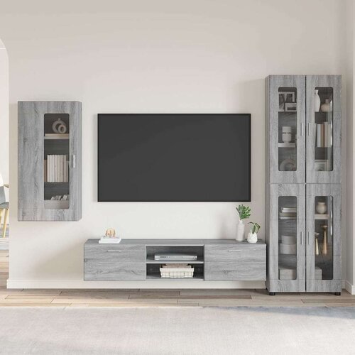  Set TV komoda FLORIN 3 kom. Siva Sonoma Konstruirano drvo Cene