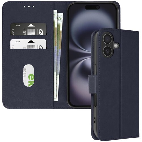 AVIZAR Ohišje za iPhone 16 Clamshell Denarnica in držalo za videoposnetek, Modra noč, (5000010134) Cene
