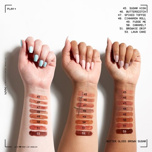 NYX Professional Makeup Butter Gloss sijaj za ustnice odtenek 51 Brownie Drip 8 ml Slike