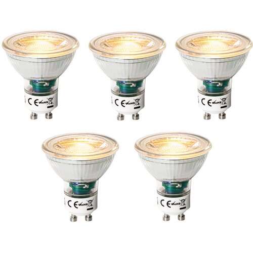 LUEDD Komplet 5 GU10 3-staps dimbaar LED lamp 7W 700 lm 2200 - 6500K Cene