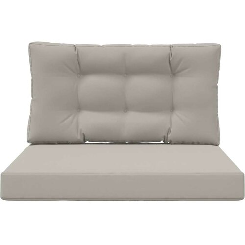  Jastuk za vanjsku sofU 2 pcs Sivi Poliester - Sivi 80 x 80 cm 1x sjedalo +1x naslon (3D s bartagom) Slike