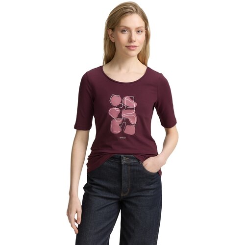 Tom Tailor Ženska majica 1047062, Bordo Slike