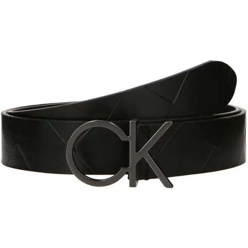 Calvin Klein Pas 'Re-Lock' temno siva / črna