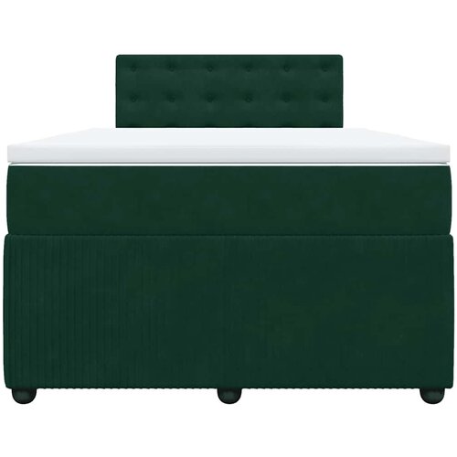 Box spring krevet s madracem tamnozeleni 120x200 cm bar&amp;scaron;unasti Slike