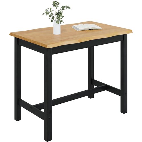  Visoki Bar Sto EKAI Crna 112 x 70 x 91 cm Masivna borovina Slike