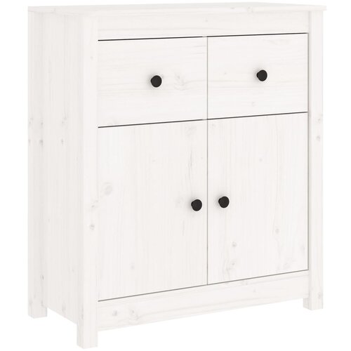 Maison Chic Komoda - Predalnik bela 70x35x80 cm trdna borovina, (21716360) Slike