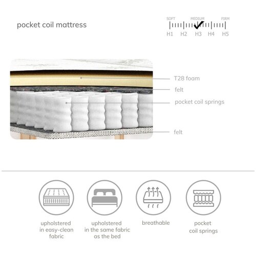 Maison de R&amp;ecirc;ve Kremno bela/v naravni barvi boxspring postelja s prostorom za shranjevanje 200x200 cm Asahi &amp;ndash; Slike