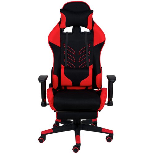 XORA GAMING STOL kovina, umetna masa, tekstil rdeča, črna Slike