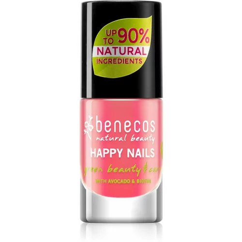Benecos Happy Nails lak za njegu noktiju nijansa Peach Sorbet 5 ml