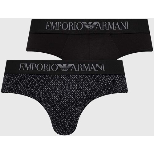 Emporio Armani Underwear Slip gaćice 2-pack za mu&amp;scaron;karce, boja: crna Slike