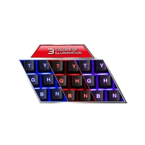  Tastatura i miš gaming ESPERANZA SHELTER, USB, multicolor illuminated, multimedia, US layout, EGK3000