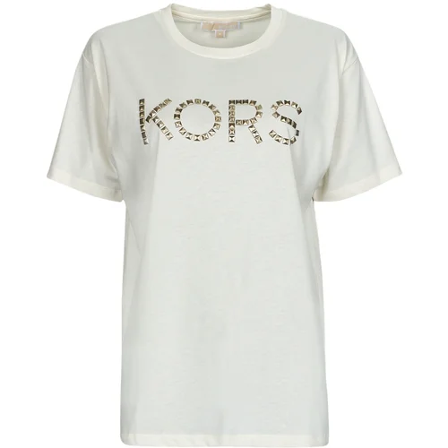 Michael Kors Majice s kratkimi rokavi STUDDED KORS BF TEE Bela