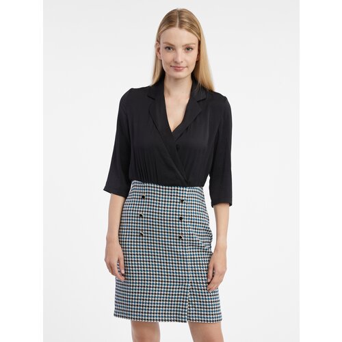 Orsay Black Ladies Patterned Dress - Women Cene