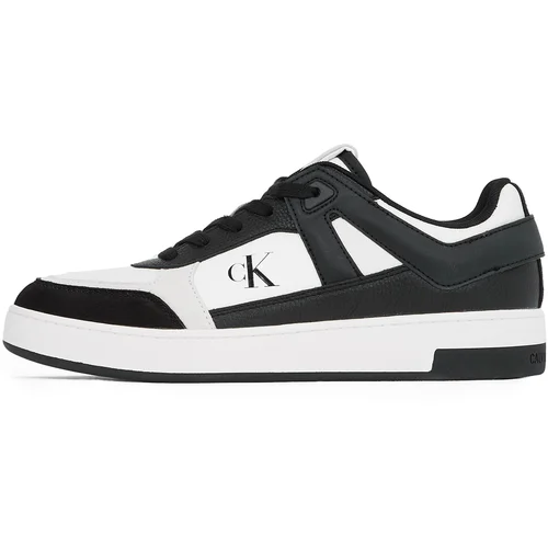 Calvin Klein Jeans Superge Basket Cup Low Laceup Lth Mix YM0YM01308 Bela Calvin Klein Jeans Superge Basket Cup Low Laceup Lth Mix YM0YM01308 Bela