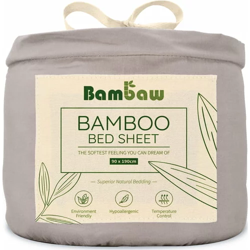 Bambaw rjuha iz bambusa 90 x 190 cm - grey