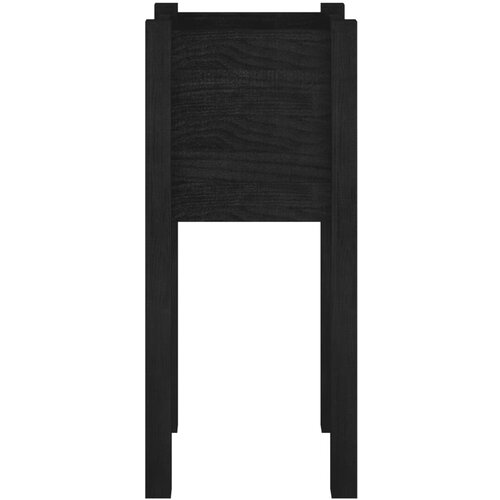  Vrtna sadilica crna 31 x 31 x 70 cm od masivne borovine Slike