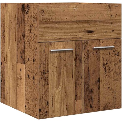 Maison Chic Kopalniška omara za umivalnik Stari les 41x38,5x46 cm, (21788117) Cene