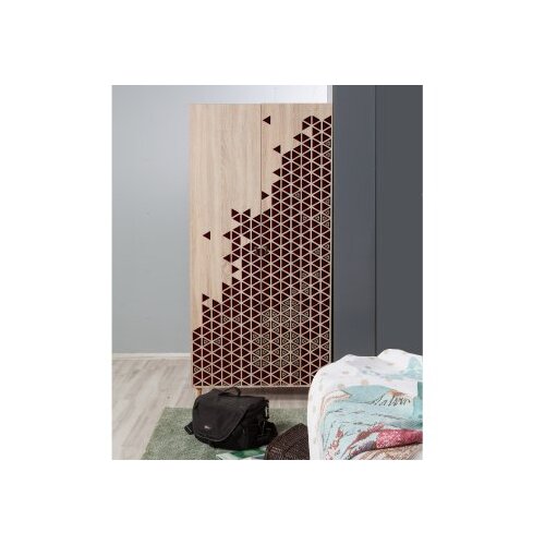 Hanah home Ormar Stil 90x192x52cm Hrast Slike