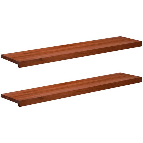 Step treads 2 kom. 110 x 30 x 2 cm Smeđa Čvrsto drvo bukve Cijene