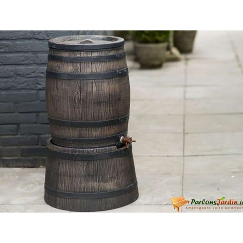 Nature bačva za kišnicu s izgledom drva 120 L 50 5 x 55 cm smeđa Cijene