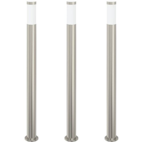 vidaXL Stebričke 3 kosi 110 cm nerjaveče jeklo IP44, (5000297023) Cene