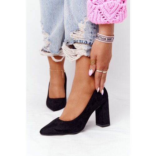 Sergio Leone Suede Pumps On A Block Heel Cijene