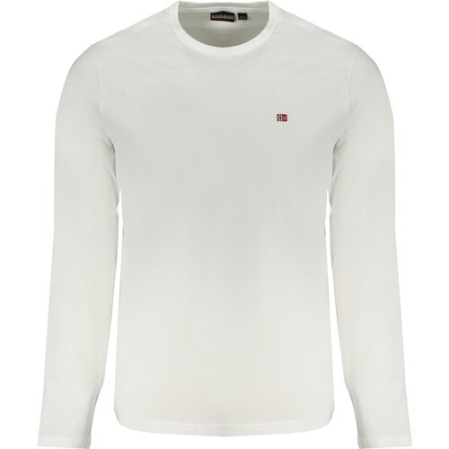 Napapijri LONG SLEEVE T-SHIRT MEN WHITE Slike