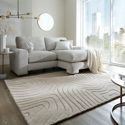 Flair Rugs Krem ručno rađen vunen tepih 120x170 cm Mesmerise Natural &amp;ndash; Slike