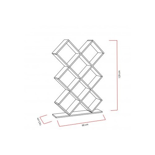 Hanah home kumsal red polica za knjige Slike