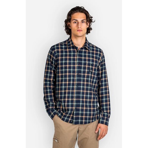 Reell Alvar Check Srajca navy / green / orange Cene
