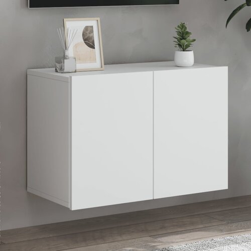  The Living Store Stenska TV omarica bela 60x30x41 cm - TV Omarica, (21555283) Slike