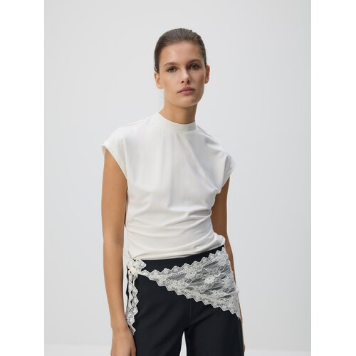 Reserved Bluza s naborima - krem Cene
