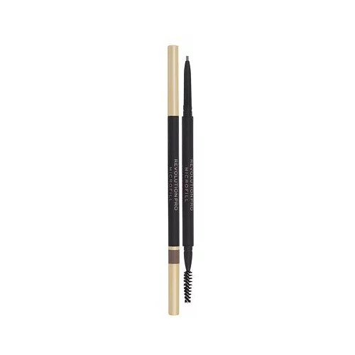 Revolution microfill Eyebrow Pencil dvostrana olovka za obrve 0,1 g nijansa Soft Brown za žene