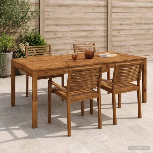  Stol za večeru u vrtu Prirodna 196 x 100 5 x 75 cm - Prirodna 196 x 100 5 x 75 cm Cijene