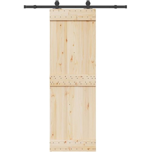 Pribor za klizna vrata 152,5 cm čelični crni Slike