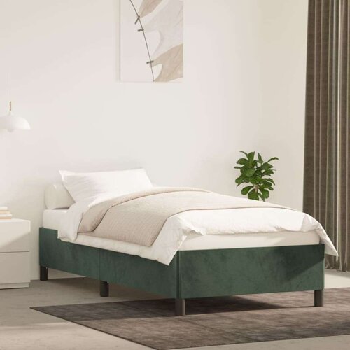  Posteljni okvir temno zelen 100x200 cm žamet, (20724001) Slike