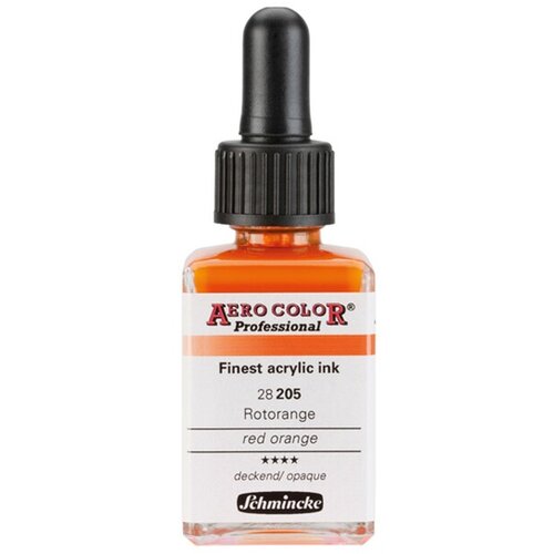 SCHMINCKE akrilno mastilo aero color professional standard 28 ml | 205 red-orange Slike