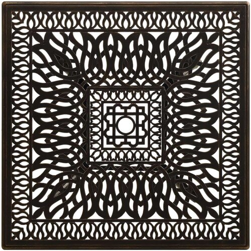 VidaXL Vrtni stol brončani 90 x 90 x 73 cm od lijevanog aluminija Slike