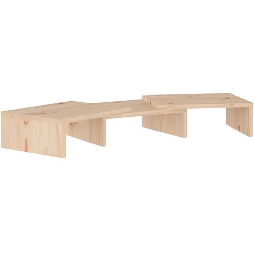 VidaXL Stojalo za zaslon 60x24x10,5 cm trdna borovina, (20600760) Slike