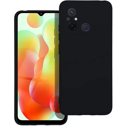  Gumijasti / gel etui Silicone Lite za Xiaomi Redmi 12C - črni Cene