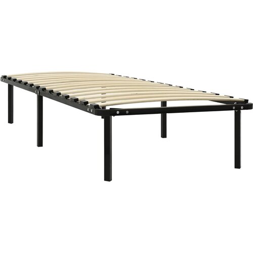 Maison Chic Posteljni okvir - Enojna postelja - Postelja za odrasle črn kovinski 100x200 cm, (21692477) Slike