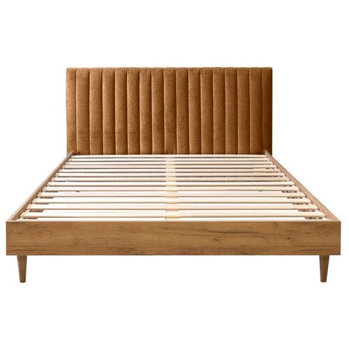 Bobochic Paris Bračni krevet s podnicom 160x200 cm u bakrenoj boji/u prirodnoj boji Oceane – Cijene
