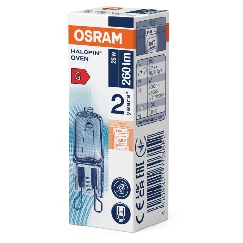 Osram sijalica za rernu halopin G9/25W/230V 2700K Slike