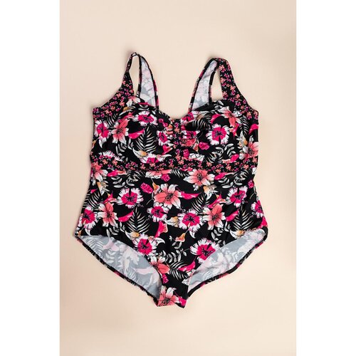 Fenzy Plus Size Enodelne Kopalke S Potiskom, Črne Cene