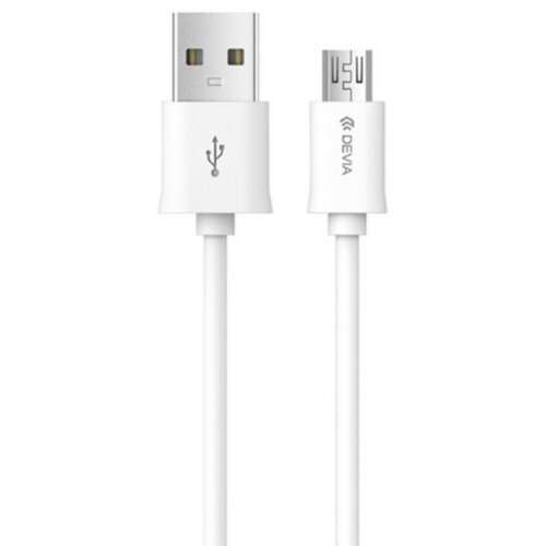 DEVIA micro usb tip kabela 1M bijeli bulk Slike