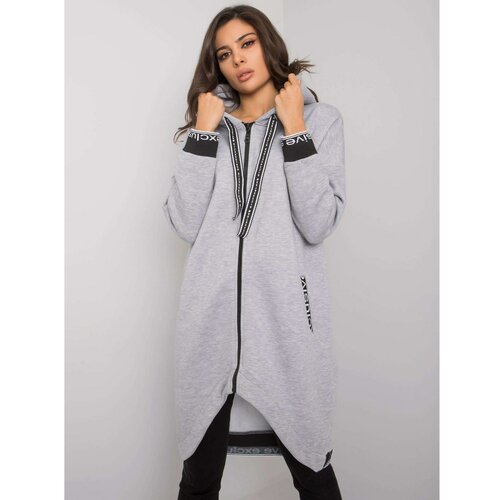 Fashion Hunters Women's gray zip hoodie Slike